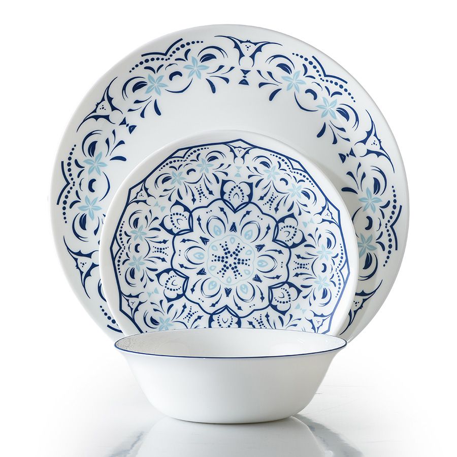 סט צלחות אוכל 18 חלקים אופל GREECE