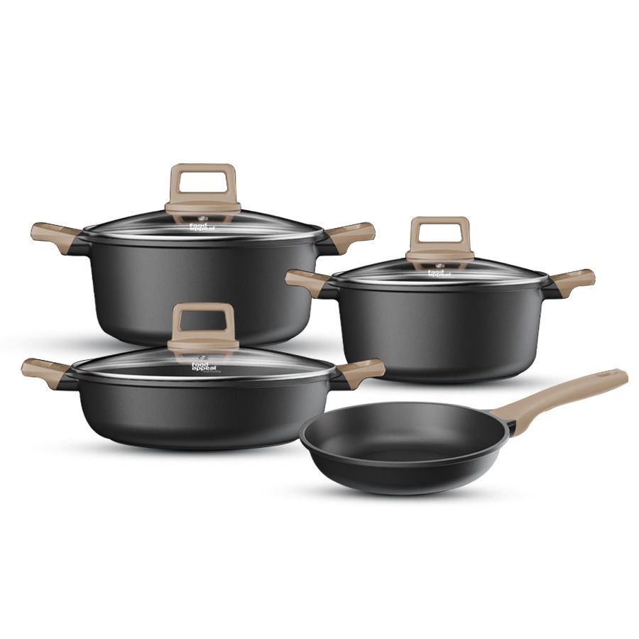 סט סירים 7 חלקים NOBLE מוקה