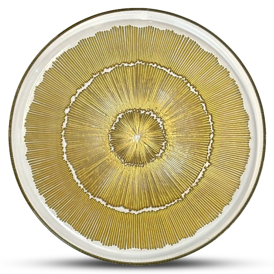 סט צלחות 18 חלקים - זכוכית זהב דגם JIL