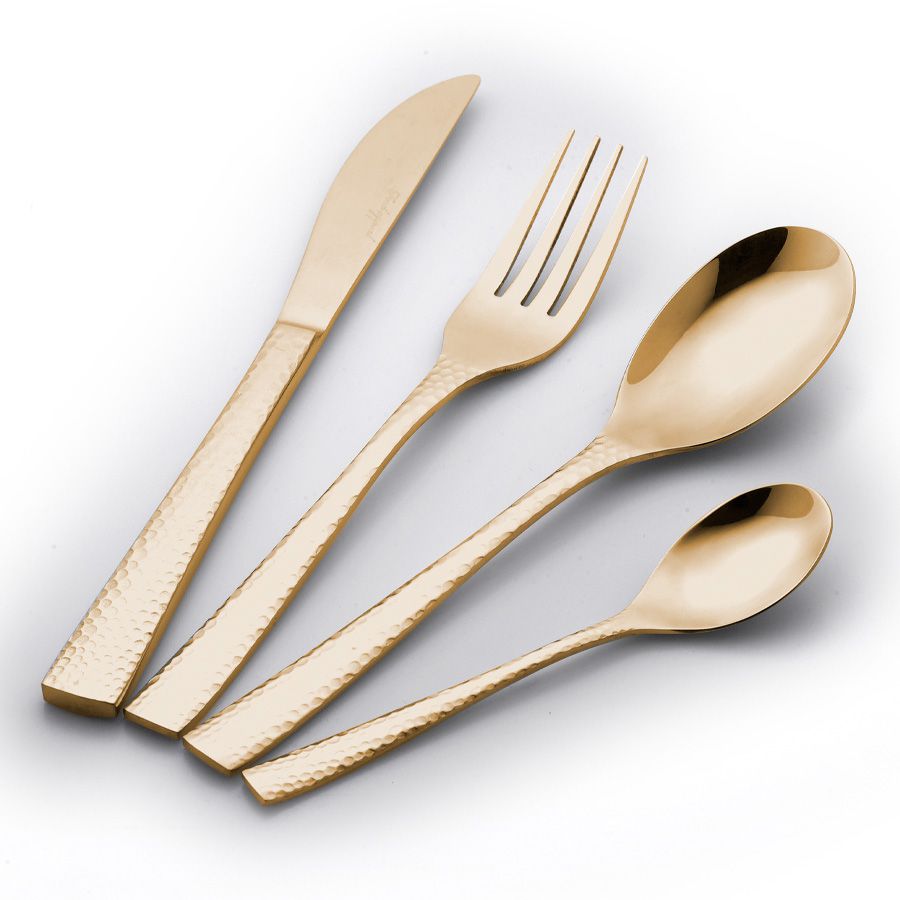 סט סכו"ם מהודר 24 חלקים ADI זהב מבית Food appeal