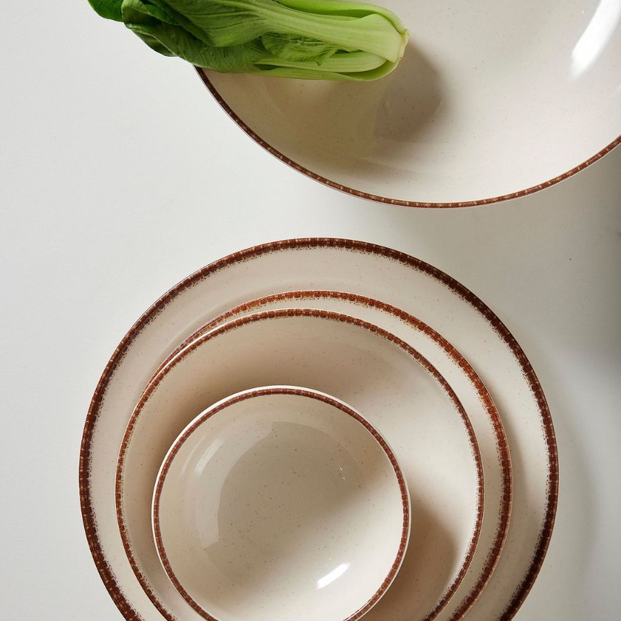 קערית מלמין 20.3 ס"מ קרם