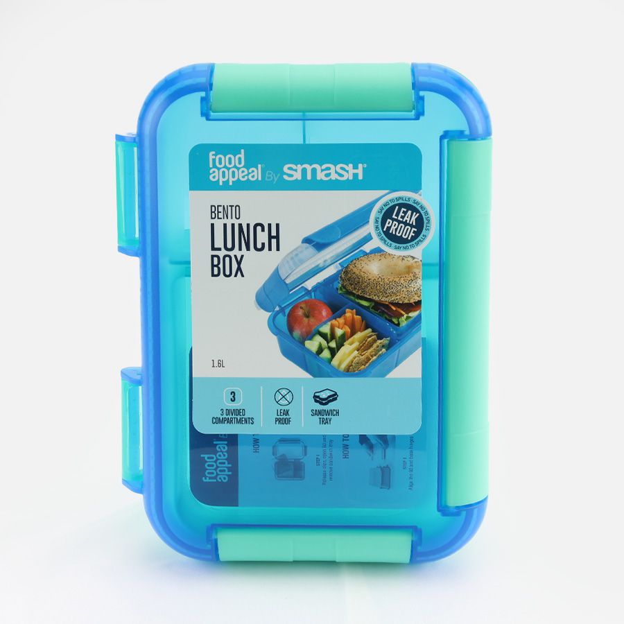 אחסונית בנטו ארוחה 1.6 ל' מנטה/כחול Smash by Food Appeal