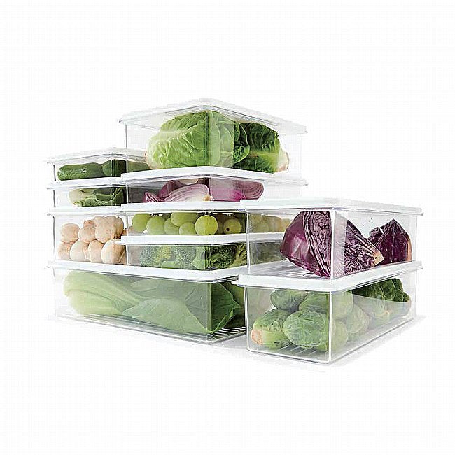 סט 10 קופסאות אחסון למקרר