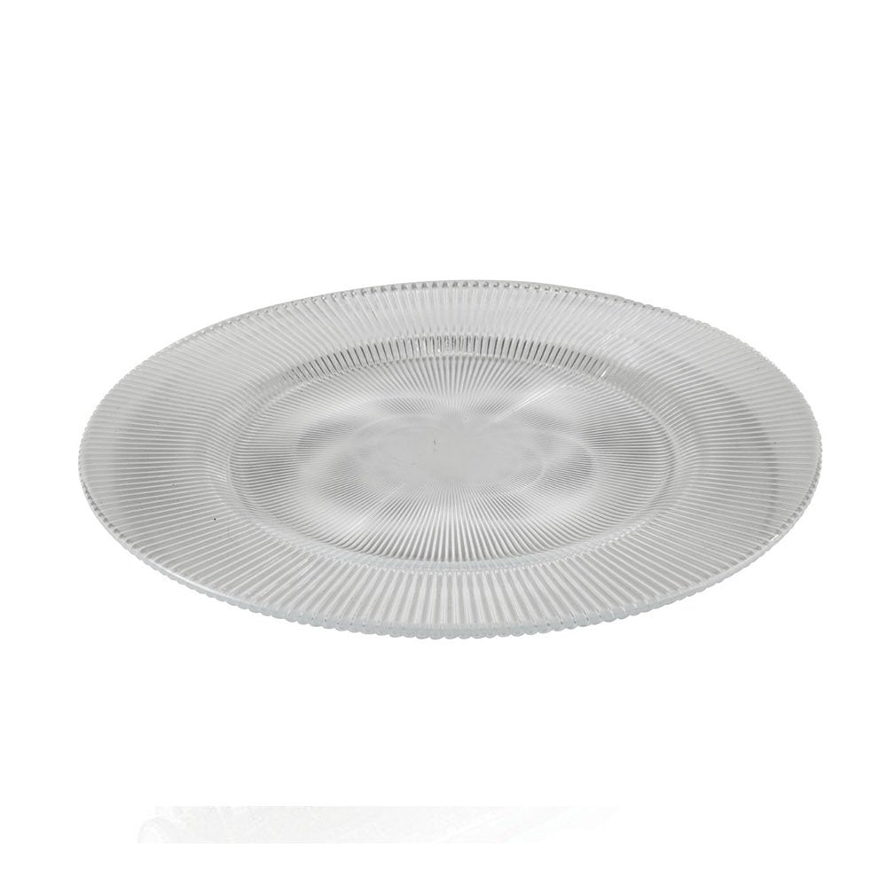 צלחת זכוכית מנה ראשונה 21 ס"מ דגם לוצ'ה