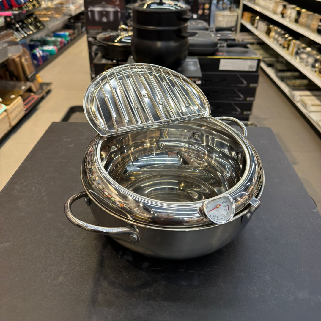 סיר טיגון נירוסטה כסף 3.4 ל'