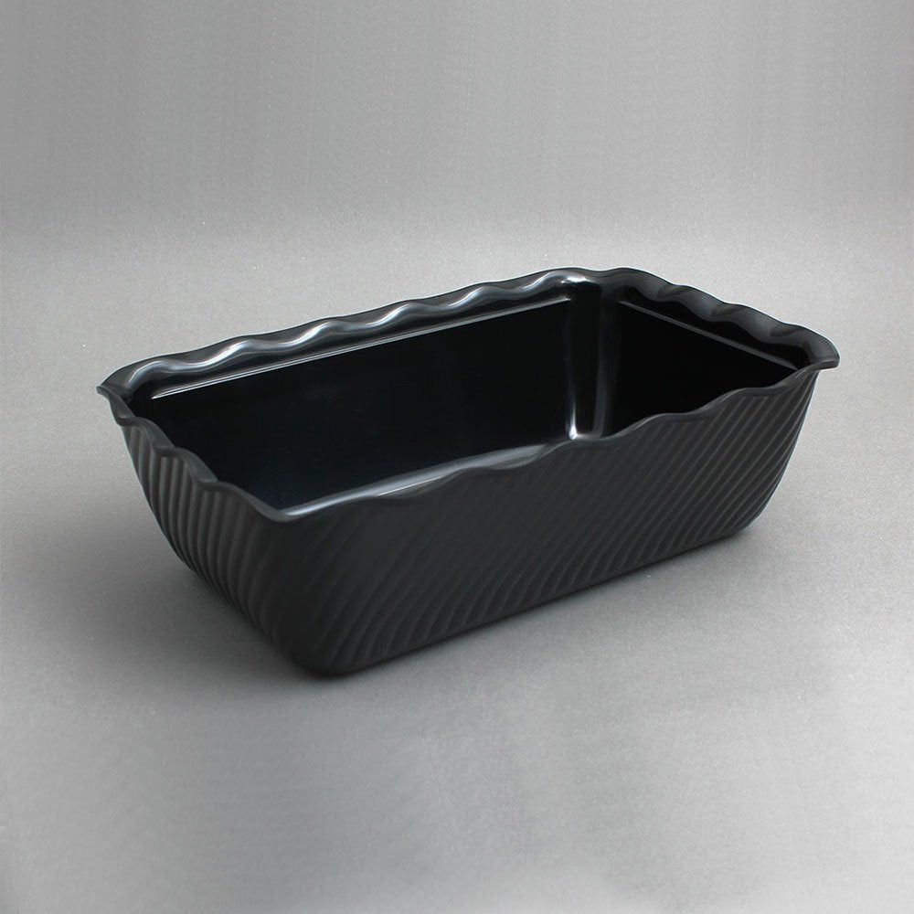 תבנית מעוטרת 26X17X8 מלמין שחור