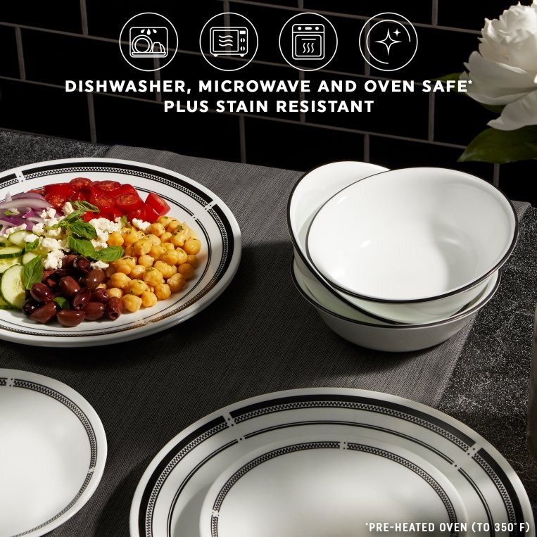 צלחת מנה ראשונה 21.5 ס"מ , דגם Brasserie 147 קורנינג CORELLE