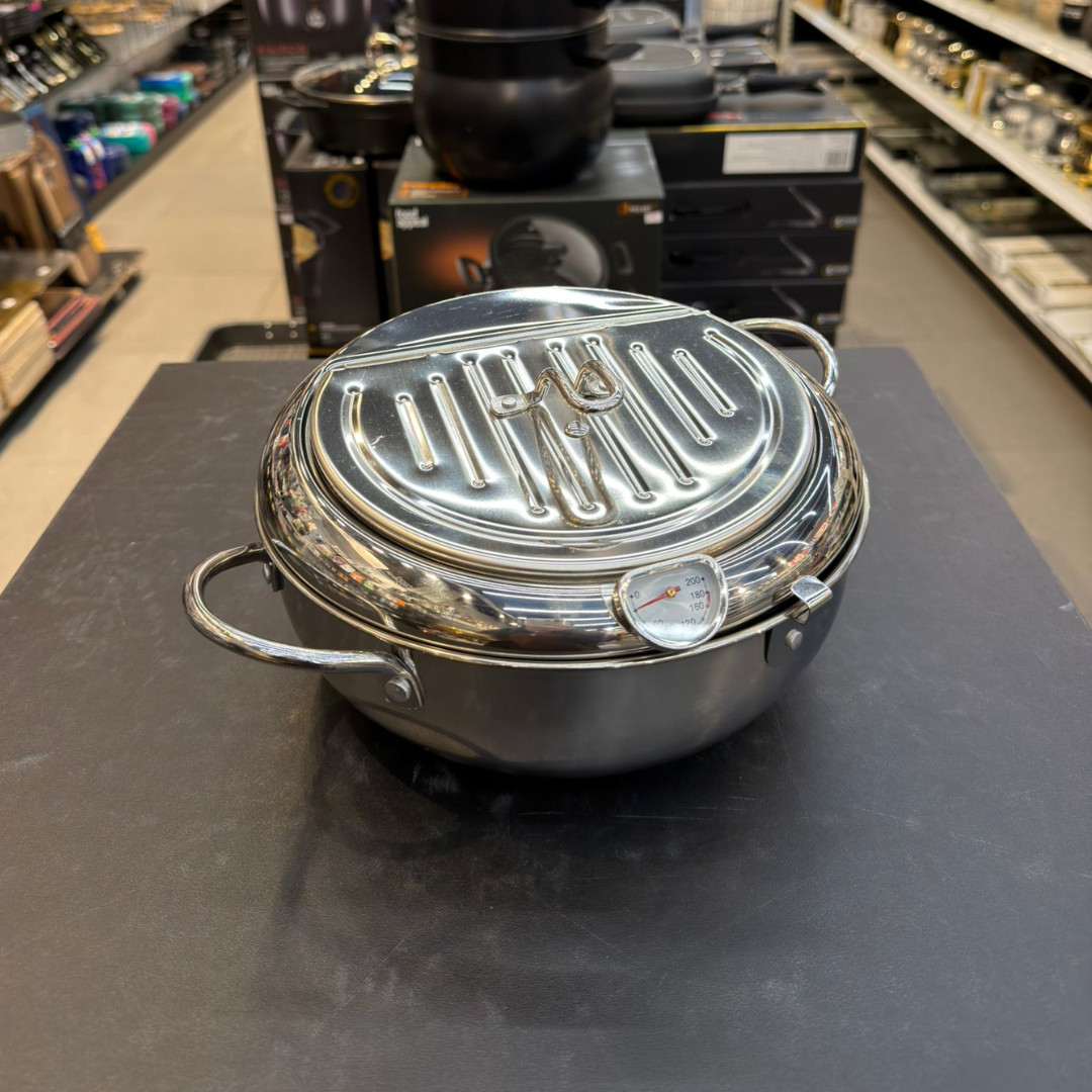 סיר טיגון נירוסטה כסף 3.4 ל'