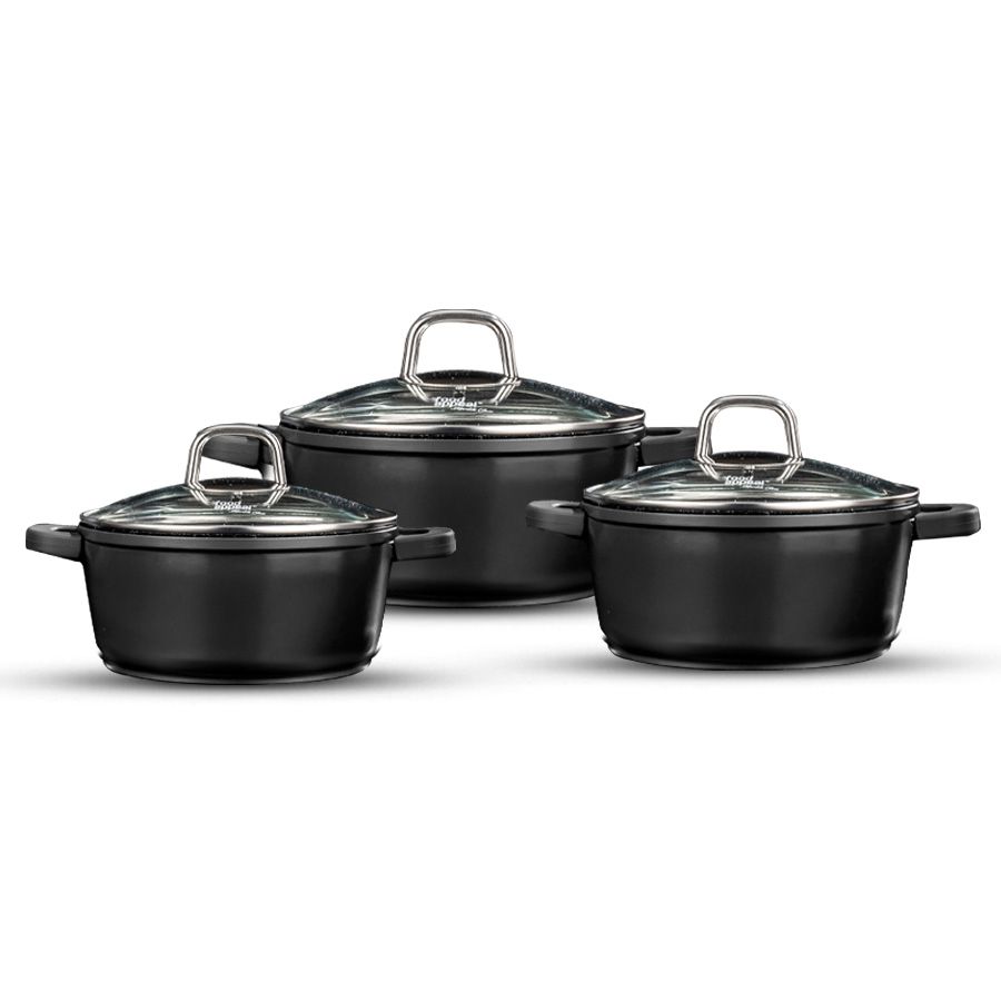 סט 6 חלקים - Marble Class שחור