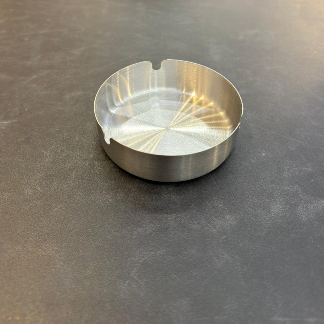 מאפרה עגולה נירוסטה 10 ס"מ