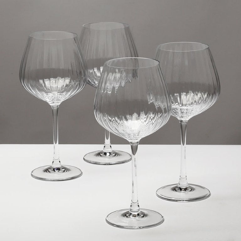 סט 4 כוסות יין - קריסטל 665 מ"ל פסים WATERPALL