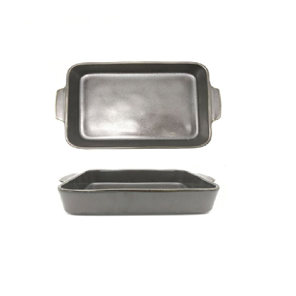 תבנית מלבנית 32.5 ס"מ - דגם חימר שחור