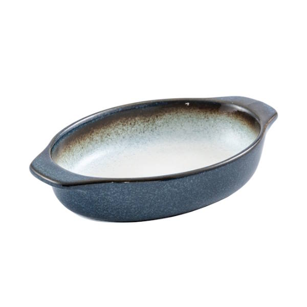 כלי הגשה פורצלן עם ידיות דגם שירז כחול Jaguar 20 ס"מ