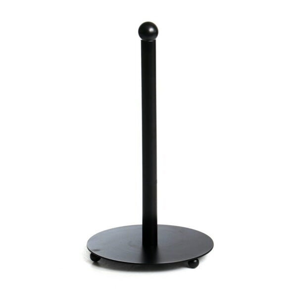 מעמד נייר - מתכת מטבח שחור גובה 30 קוטר 16 ס”מ