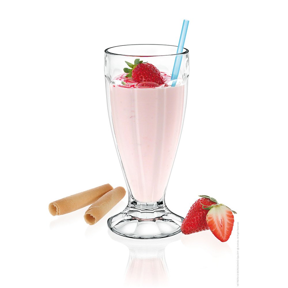 סט 6 גביע מילקשייק זכוכית - 400 מ"ל דגם לונדון LONDON