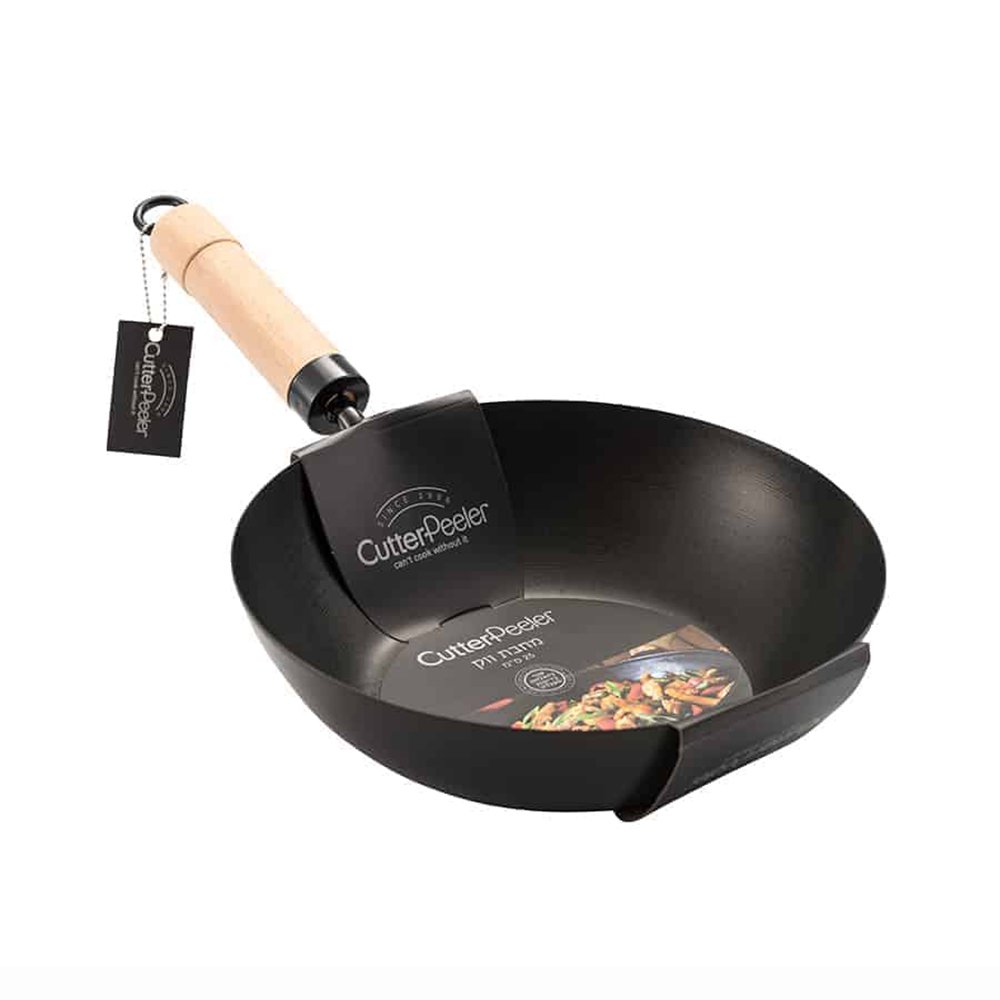 ווק יפני ידית עץ 25 ס"מ CutterPeeler