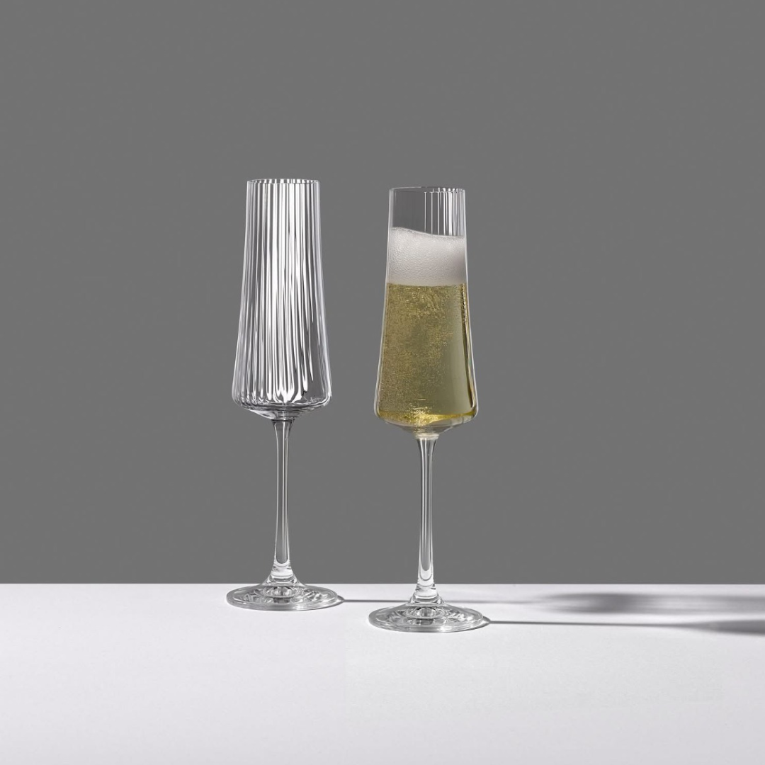 סט 6 כוס שמפניה - 210 מ"ל דגם XTRA OPTIC קריסטל בוהמיה