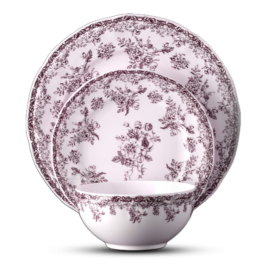 סט צלחות 18 חלק ניו בון ציינה LEGENCY BORDO