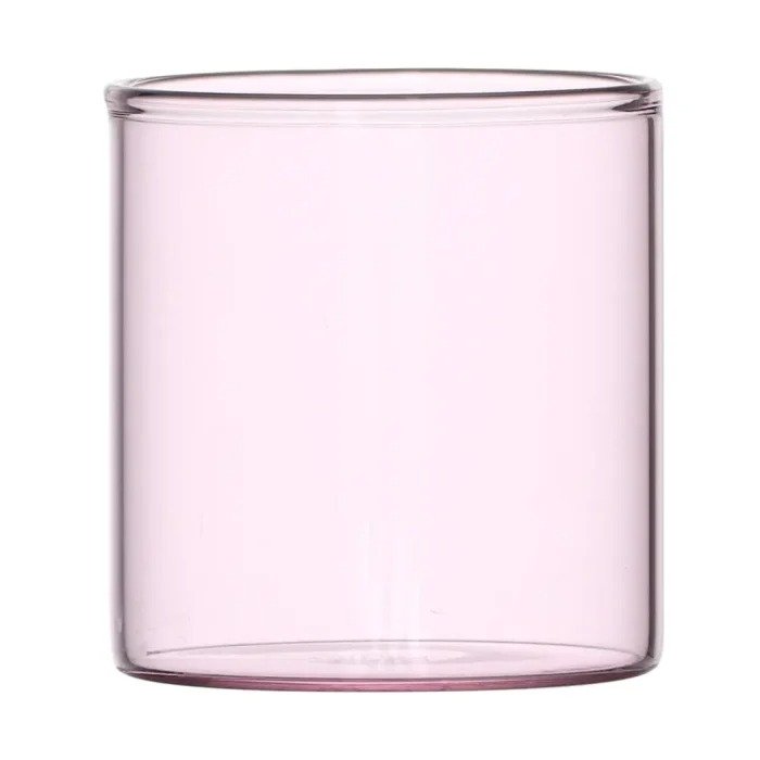 סט 6 כוס שתייה - זכוכית דגם קרנבל 260 מ”ל בצבע ורוד