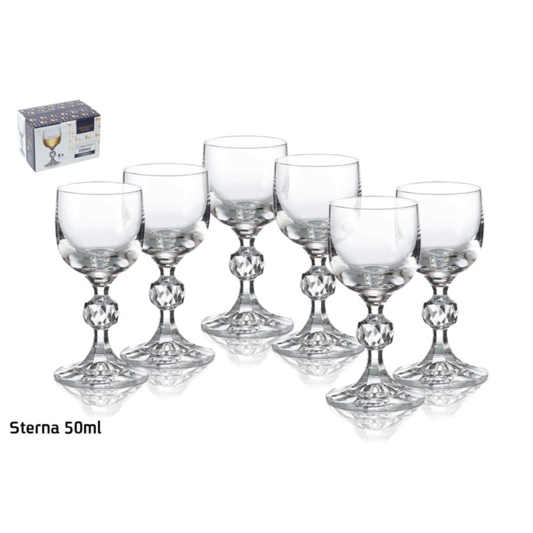 סט 6 כוס ליקר - 50 מ"ל Sterna קריסטל בוהמיה