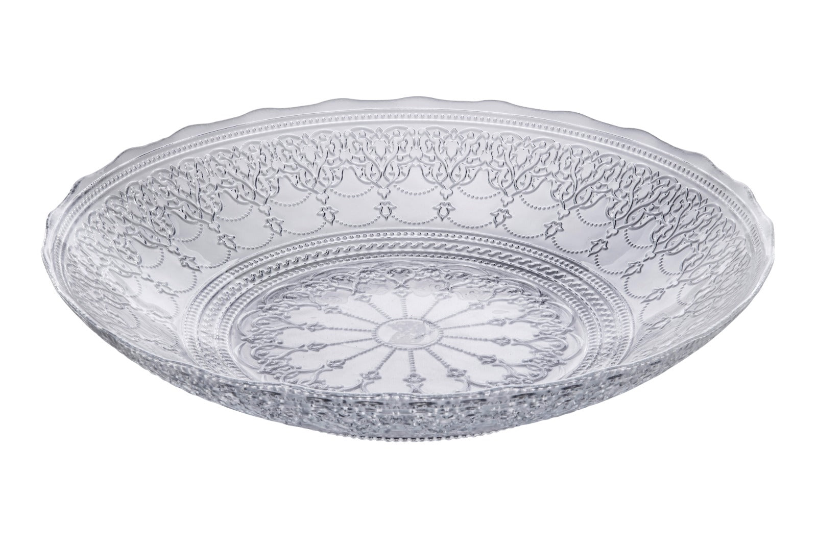 קערת הגשה מרכזית זכוכית - 40 ס"מ דגם Renaissance
