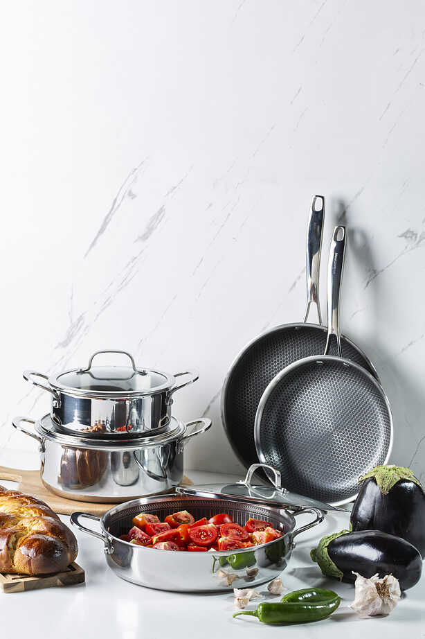 סט בישול 7 חלקים HYBRID PAN