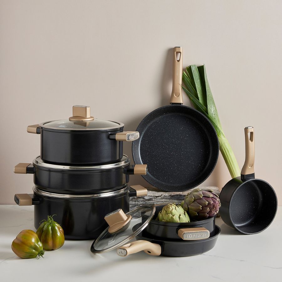 סט סירים 11 חלקים - IMPERIAL שחור