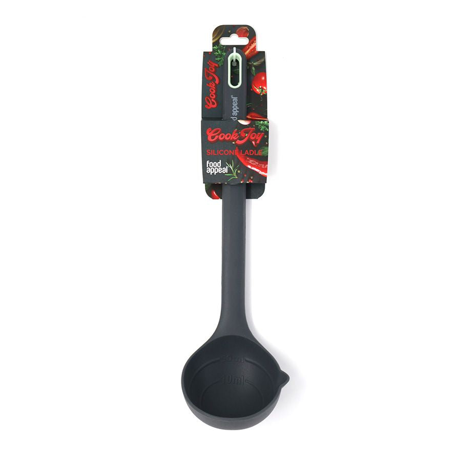 מצקת סיליקון 33 ס"מ Cook Joy אפור