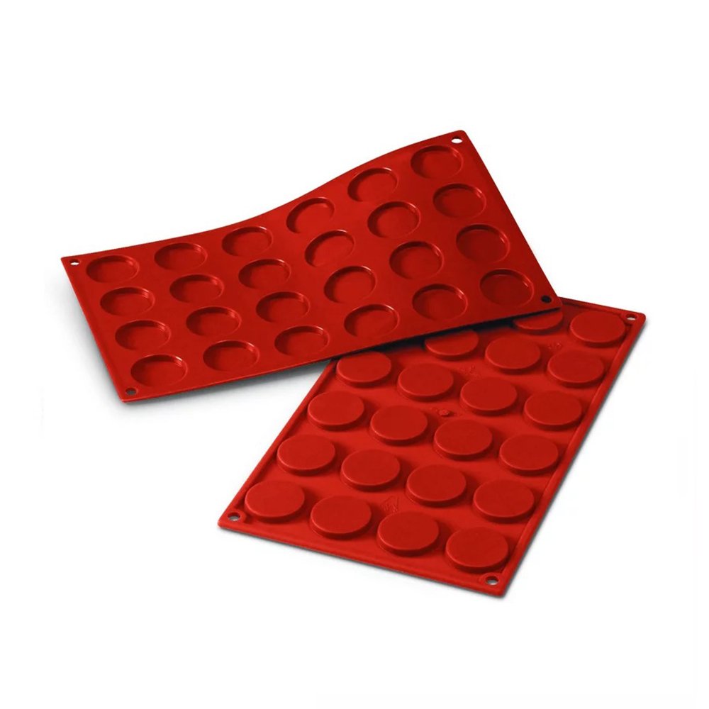 תבנית סיליקון מטבעות 24 שקעים Silikomart