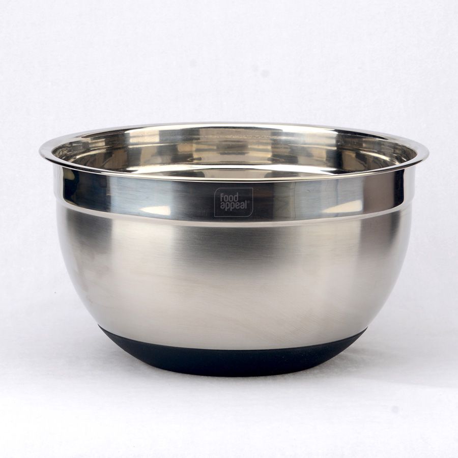 קערת ערבול נירוסטה תחתית סיליקון 28 ס"מ 7 ליטר SIGNATURE