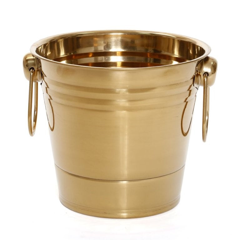 דלי קרח - שמפניירה נירוסטה זהב 19X19X18 ס"מ