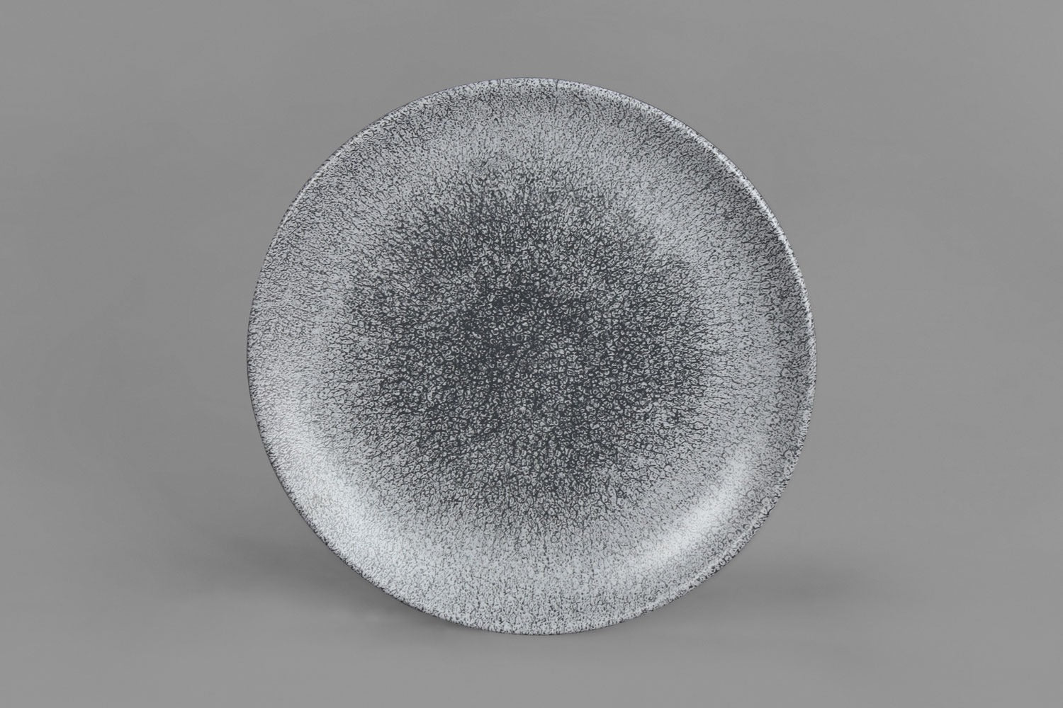 צלחת גובי 26 ס”מ מלמין אפור/שחור