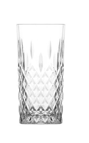 סט 6 כוס שתייה \ קוקטייל - דגם ODIN אודין זכוכית מעוטרת 356 מ"ל LAV