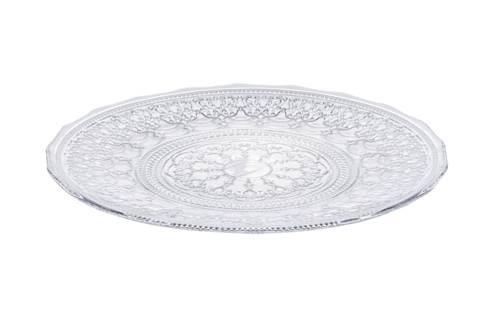 צלחת זכוכית מנה עיקרית - 27 ס"מ דגם Renaissance