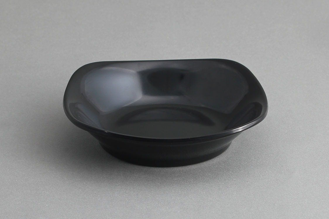 צלוחית רבועית 15X3.5 מלמין שחור