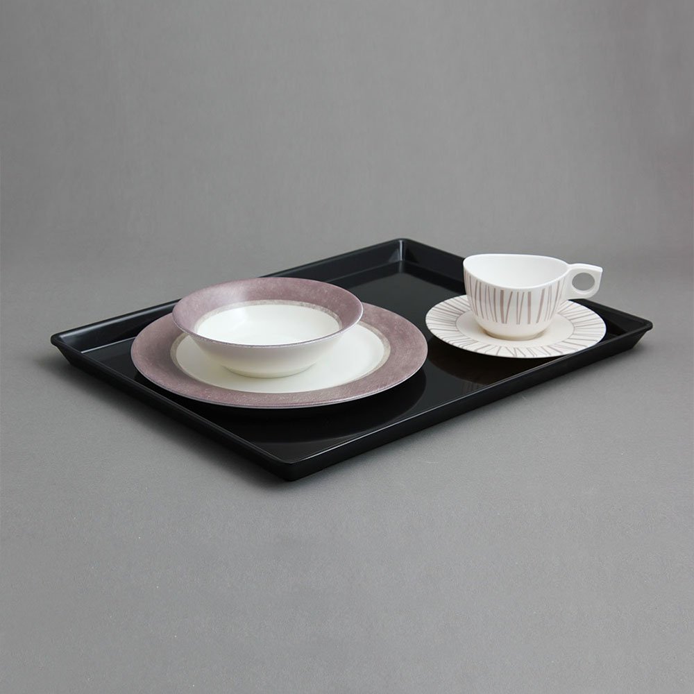 מגש לולבי 33X43 מלמין שחור