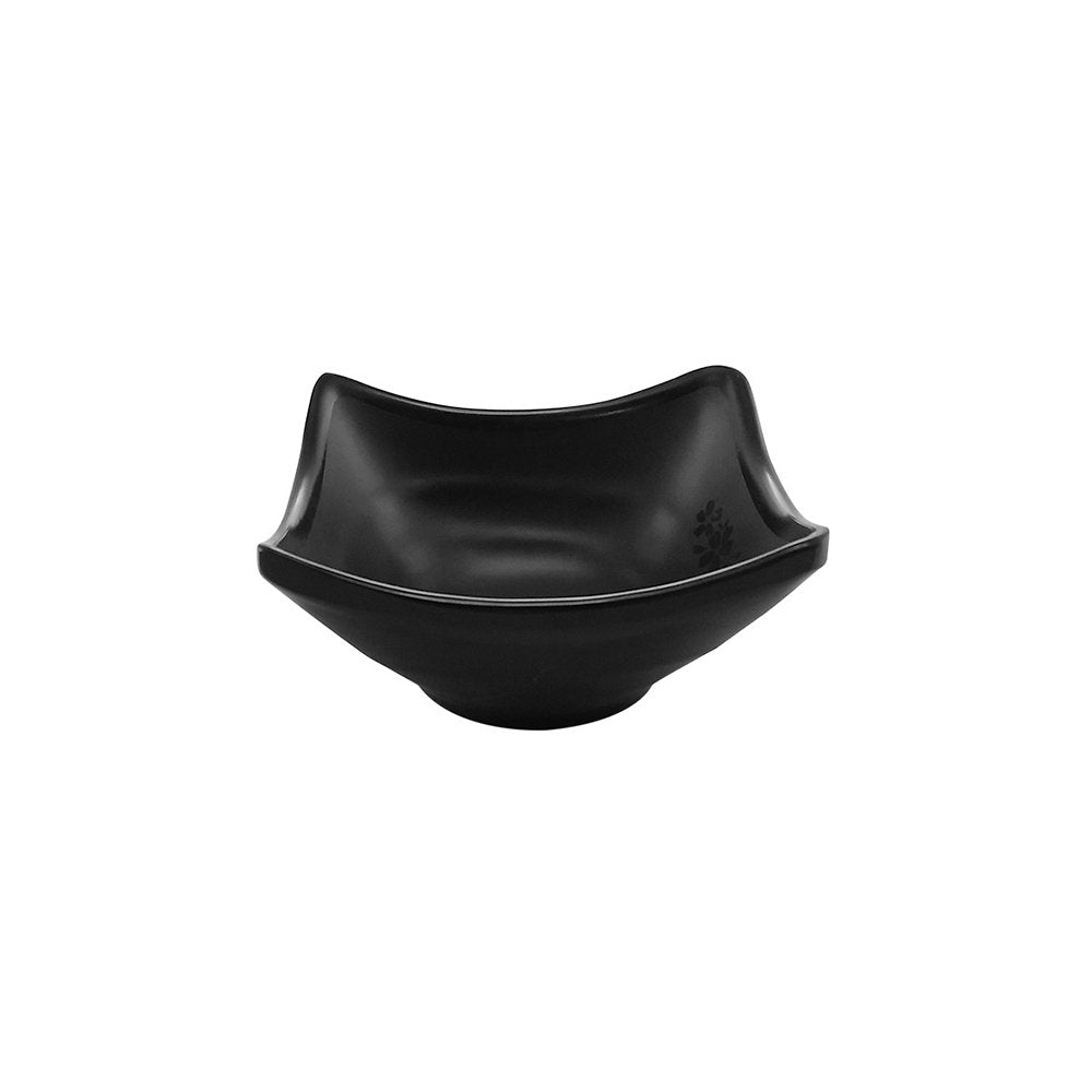 קערית רוטביה ריבועית 8X4 ס”מ סקורה מלמין שחור