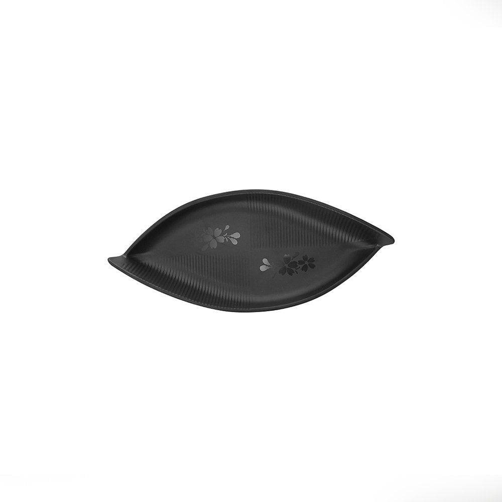 פלטת עלה 35.5X15.8X5.7 ס”מ סקורה מלמין שחור