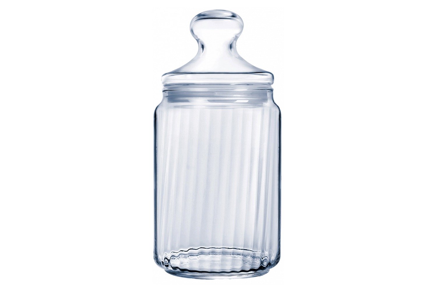 צנצנת + מכסה 1 ליטר פסים