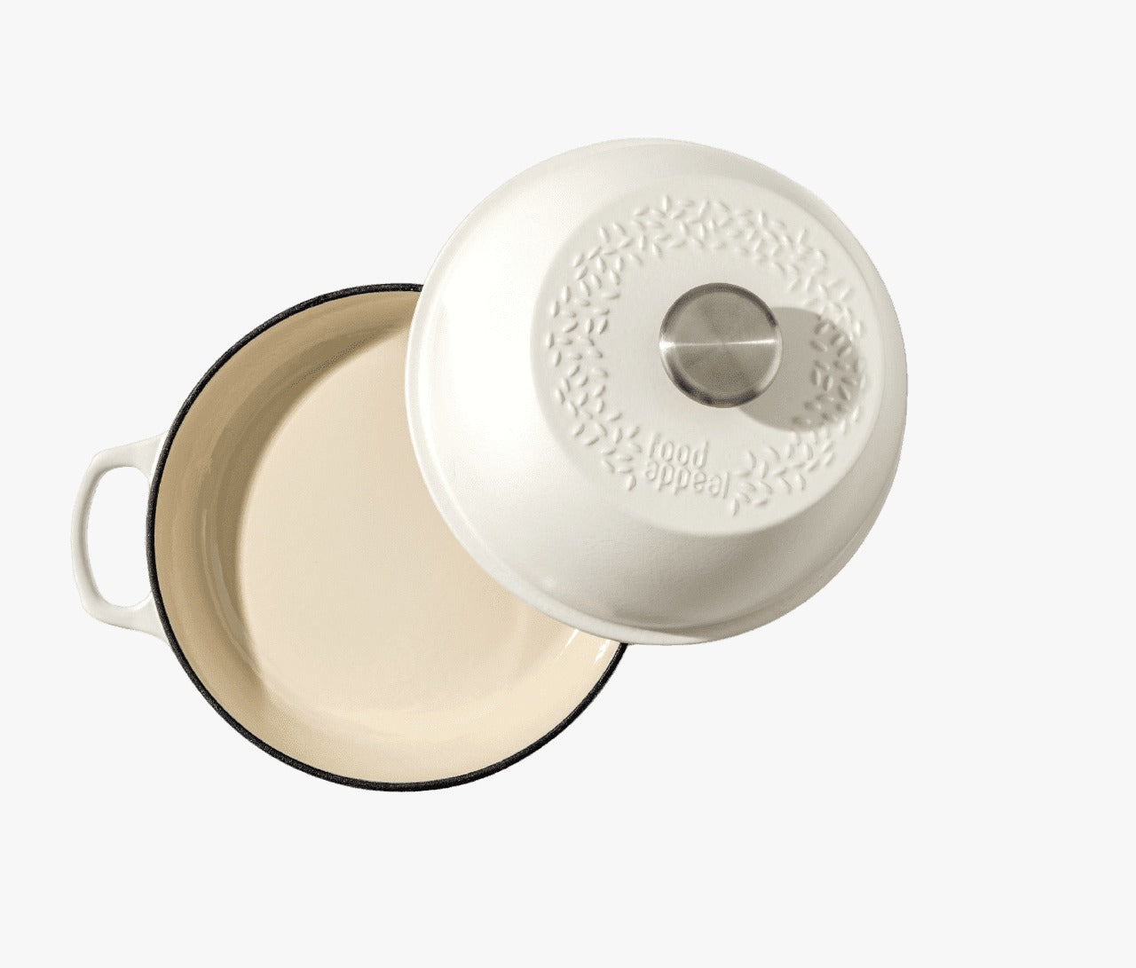 סיר לחם יציקת ברזל 26 ס"מ HERITAGE קרם