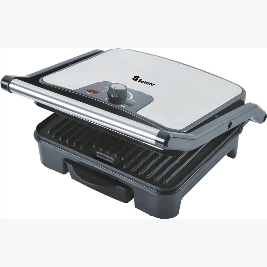 טוסטר לחיצה נירוסטה 4 פרוסות גריל עם תרמוסטט 2000W