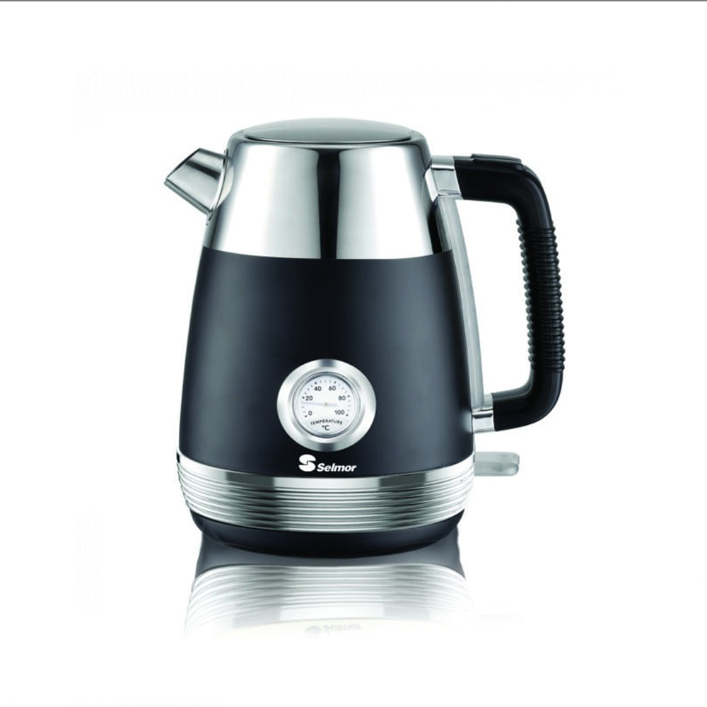 קומקום חשמלי LONDON שחור עם מד טמפ’ Selmor SE-826