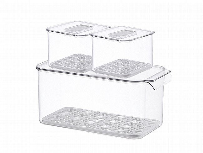 סט 3 קופסאות לאחסון במקרר