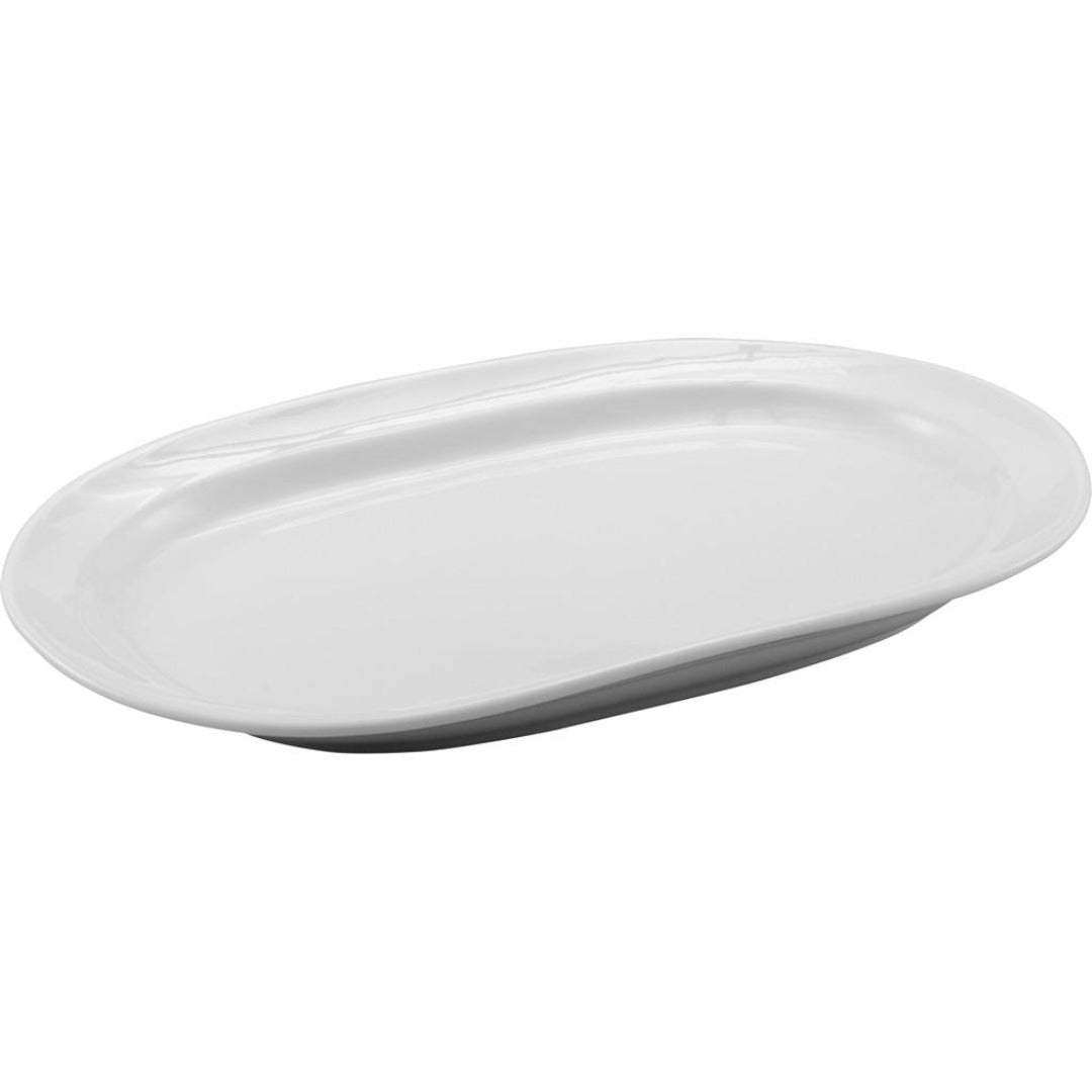 פלטה אובלית ליפס פורצלן לבן 36 ס"מ