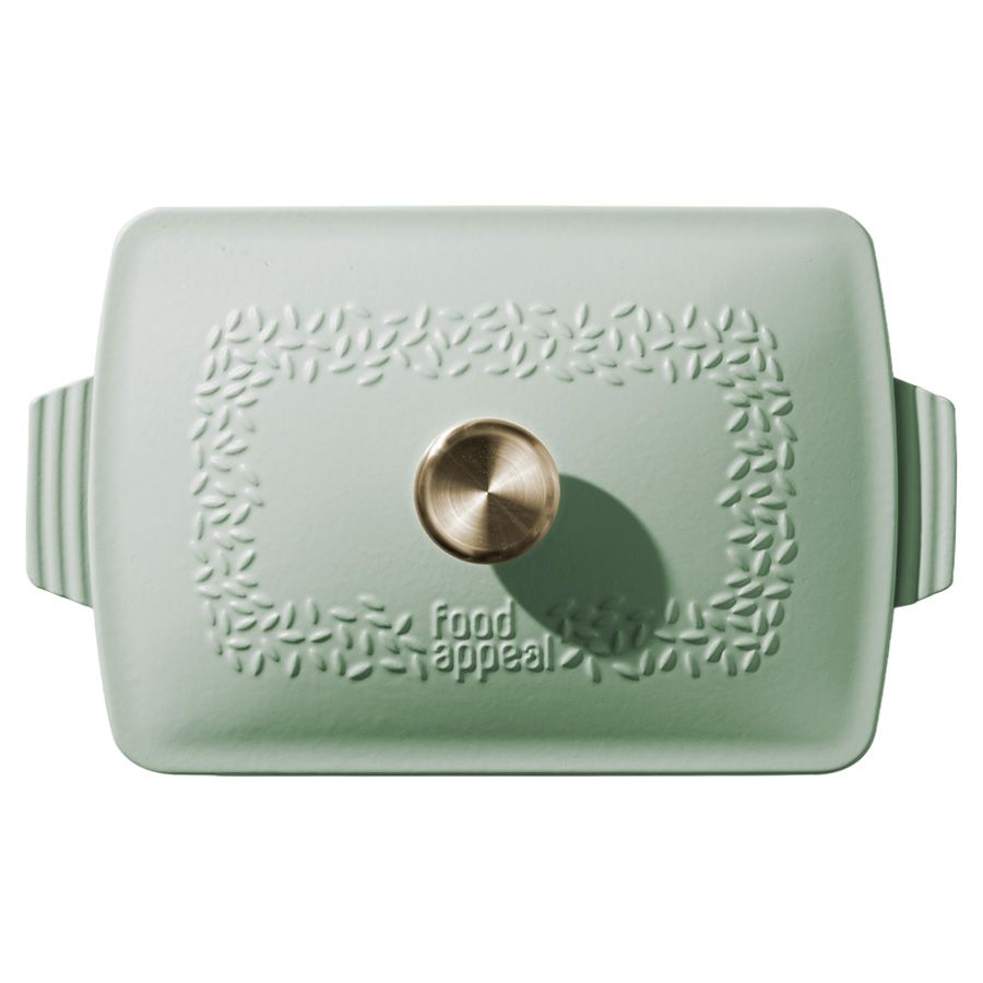 תבנית רוסטר עם מכסה יציקת ברזל 33.5X23.5X6.8 ס"מ, 3.9 ליטר HERITAGE מרווה