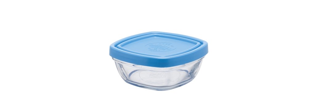 קופסת אחסון מרובעת מזכוכית 0.15 ל' Duralex