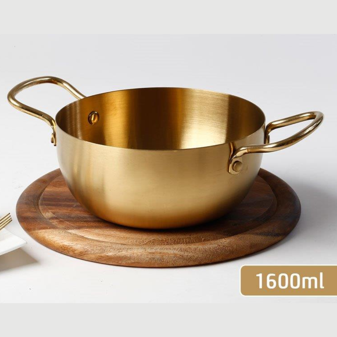 סיר הגשה - נירוסטה זהב 1.6L