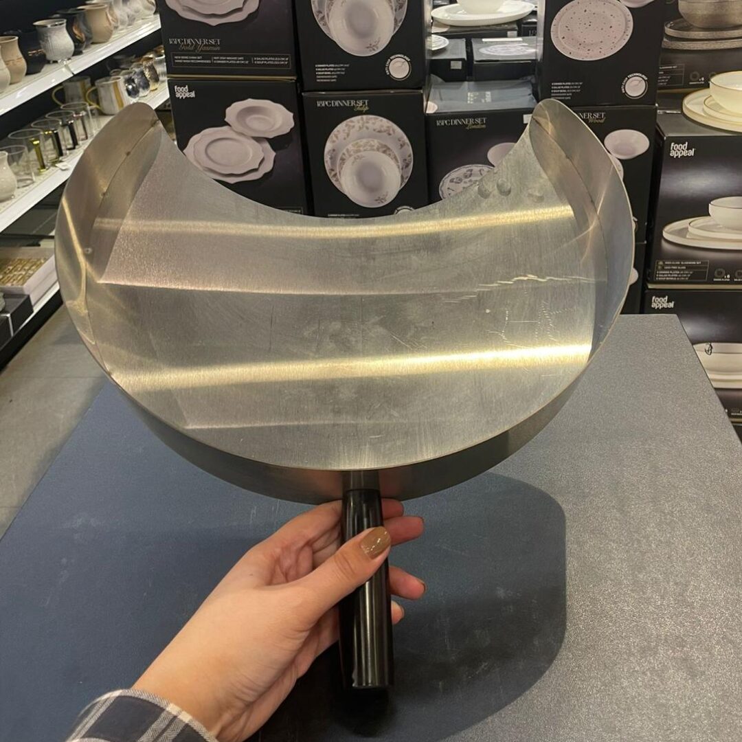 כף שווארמה נירוסטה ענקית 28X29 ס"מ