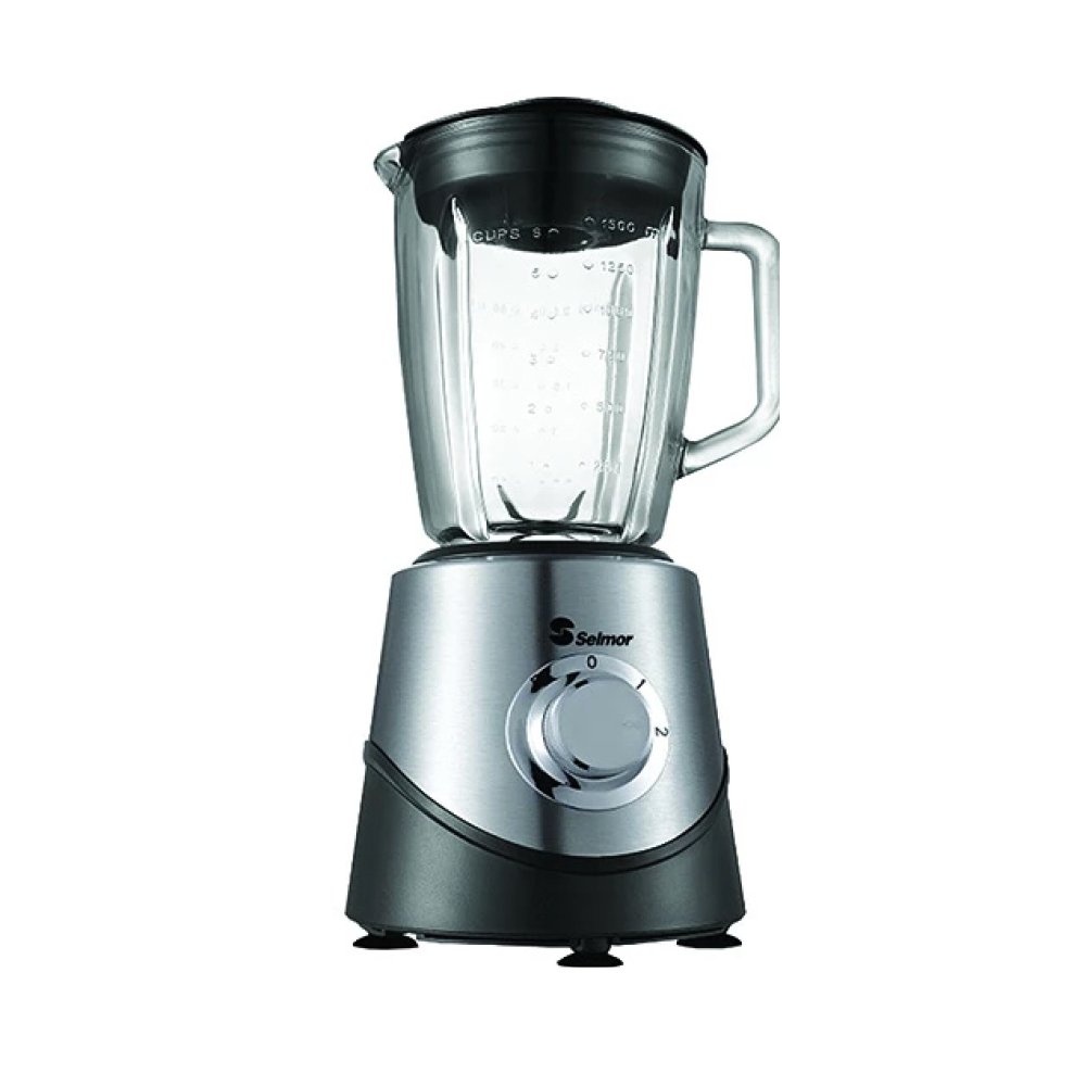 בלנדר מקצועי 1.5 ליטר כותש קרח עם כוס זכוכית selmor