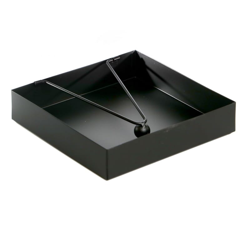 מתקן מפיות - מפיון מתכת שחורה 20X20 ס"מ